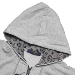 Hoodie Zip Louis Vuitton Monogram V3 ( Gold )