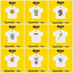 Áo thun tay lỡ Drew full mẫu