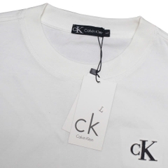 Áo Thun Calvin Klein In Phồng (Trắng)