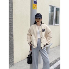 Bomber MLB Vải Nhung Gân Full 3 Màu Siêu Hot