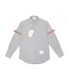 Sơ Mi Thom Brown Tay Dài (Xám Sọc Rằn Ri)