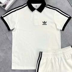 Polo Adidas Sọc Viền Vai