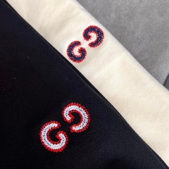 Polo GC gucci Basic Phối Cổ Đỏ  Thêu logo ngực