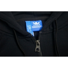 Hoodie Zip khóa kéo Adidas Thời thượng Vải Nỉ Bông