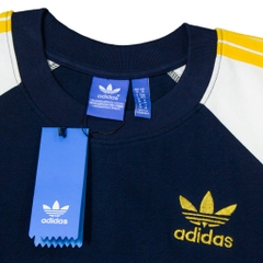 Áo Thun Adidas SST Phối Tay Viền Vàng