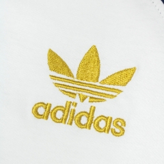 Áo Thun Adidas SST Phối Tay Viền Vàng