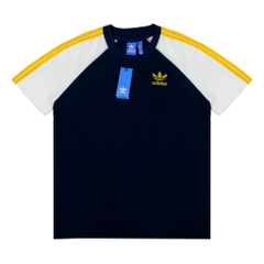 Áo Thun Adidas SST Phối Tay Viền Vàng