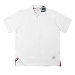 Polo Thom Browne 4-Bars Collar