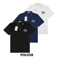 Polo Dior CD Thêu Cổ Basic