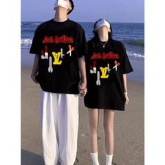 Áo Thun LV Louis Vuitton Thêu Cờ Lê, Kéo Logo Xù