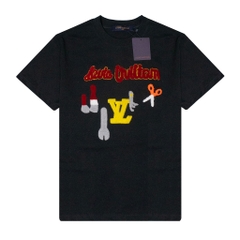 Áo Thun LV Louis Vuitton Thêu Cờ Lê, Kéo Logo Xù