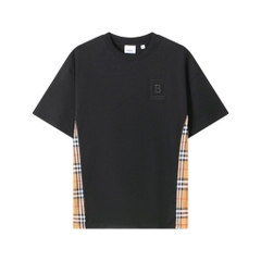 Áo Thun Burberry Plaid Logo Thêu