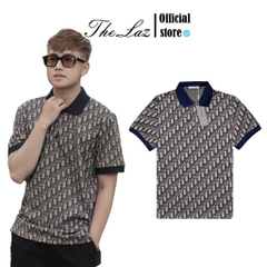 Polo Dior Monogram Cổ Xanh