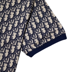Polo Dior Monogram Cổ Xanh