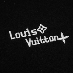 Hoodie Zip LV Louis Vuiton Thêu Logo Ngực Nỉ Bông