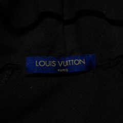 Hoodie Zip Louis Vuitton Logo LV Thêu Tay