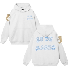 Hoodie 13De Marzo Kèm Gấu Siêu Đẹp In Hình Siêu Nét