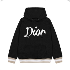 Áo Hoodie Dior Logo 47 Phối Cổ Tay Mẫu New