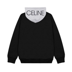 Hoodie Zip Celine Thêu Nón ( Nỉ Bông)