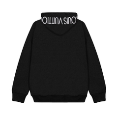 Hoodie Zip LV Louis Vuitton Nón Thêu Logo Túi