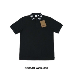 Polo Burberry Intasia Chữ Viền Cổ V1