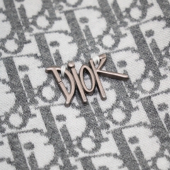 Polo Dior Monogram G-Collar Xám Logo Kim Loại