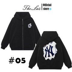 Hoodie MLB NY Có Zip Tổng Hợp Nhiều Mẫu