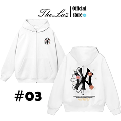 Hoodie MLB NY Có Zip Tổng Hợp Nhiều Mẫu
