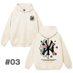 Hoodie MLB NY Có Zip Tổng Hợp Nhiều Mẫu