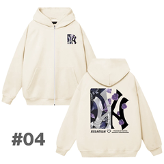 Hoodie MLB NY Có Zip Tổng Hợp Nhiều Mẫu