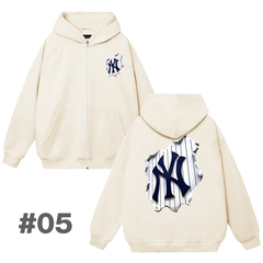 Hoodie MLB NY Có Zip Tổng Hợp Nhiều Mẫu
