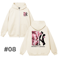Hoodie MLB NY Có Zip Tổng Hợp Nhiều Mẫu