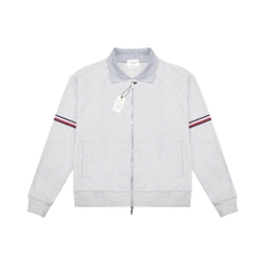 Cardigan Zip Collar Thom Browne Viền Tay