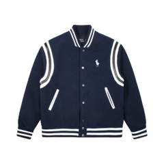 Áo Bomber Varsity Ralp Laurent Logo Thêu