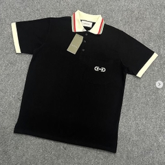 Polo Gucci Embroidered Logo Pocket (Xích Túi)