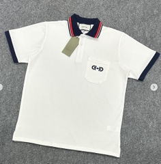 Polo Gucci Embroidered Logo Pocket (Xích Túi)