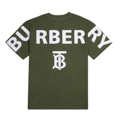 Áo Thun Burberry Thêu Cổ Big Logo Backside