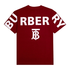 Áo Thun Burberry Thêu Cổ Big Logo Backside