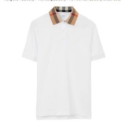 Polo BBR Burberry Viền Cổ Sọc Caro V2
