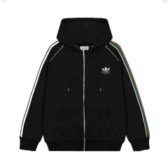 Hoodie Zip Gucci x Adidas Phối Viền