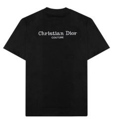 Áo Thun Dior Thêu Cổ Basic