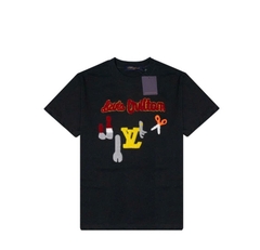Áo Thun LV Louis Vuitton Thêu Cờ Lê, Kéo Logo Xù