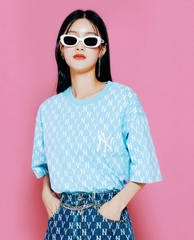 Áo Thun MLB Monogram (Màu Xanh)