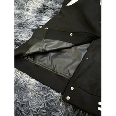 Bomber Varsity TEDDY  Saint Laurent ( Đen )