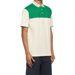 Áo Polo Gucci EMBROIDERED (Xanh Lá)