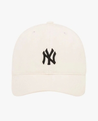 Nón lưỡi Trai MLB Màu Kem Logo - NY
