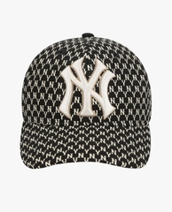 Nón lưỡi Trai MLB Monogram Đen Logo - NY