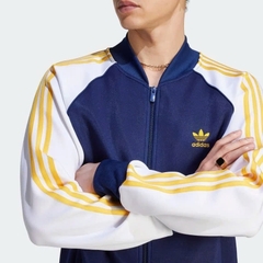 Bomber Zip Adidas SST Phối Tay Viền Vàng