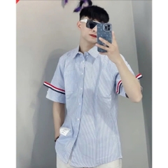Sơ Mi Thom Brown Xanh Sọc Rằn Ri (new)