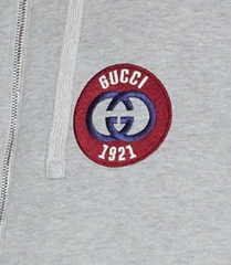 Hoodie Zip Gucci Red Logo